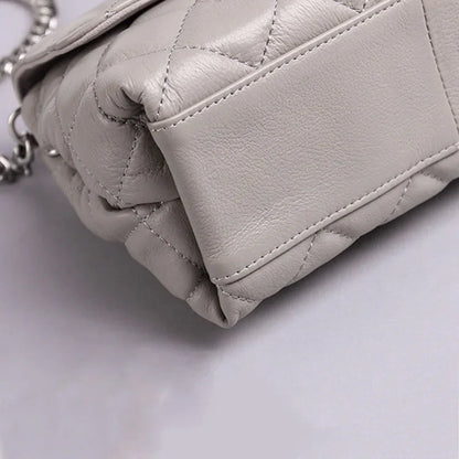 Odilia | Elegant Fyrkantig Handväska – Diamantgitterdesign 3