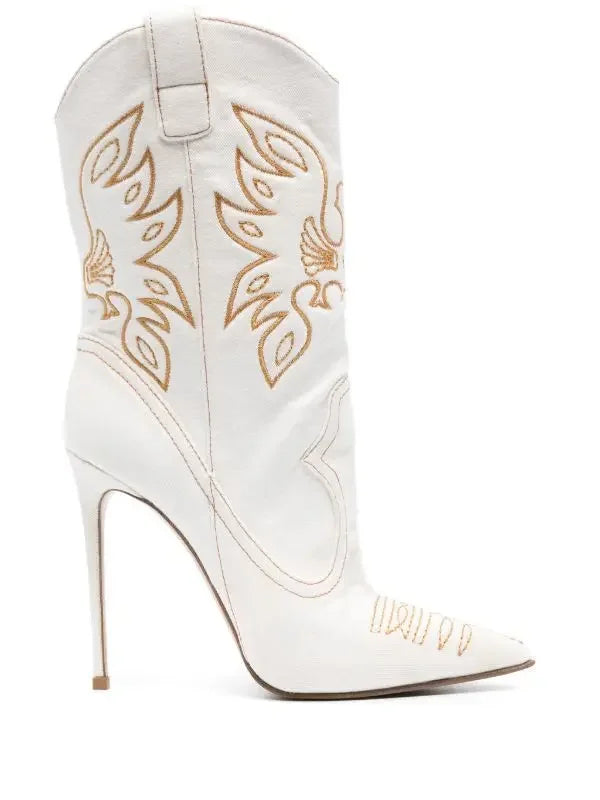 Mireillea | Eleganta Cowboy Stövlar Dam – Spetsig Tå Och Stilettklack 10