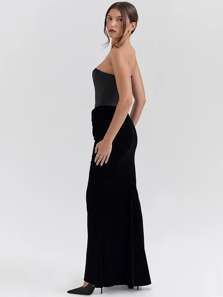 Pomona | Glamourös Stropplös Off-Shoulder Klänning För Särskilda Tillfällen 5
