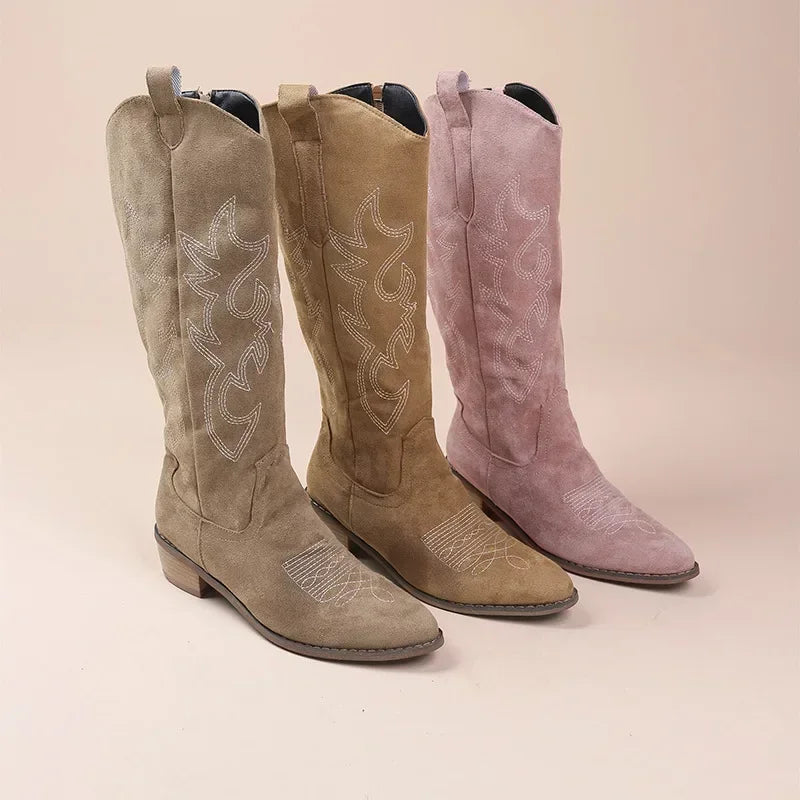 Tabitha | Eleganta Broderade Cowboy Stövlar Dam – För Varje Tillfälle 6