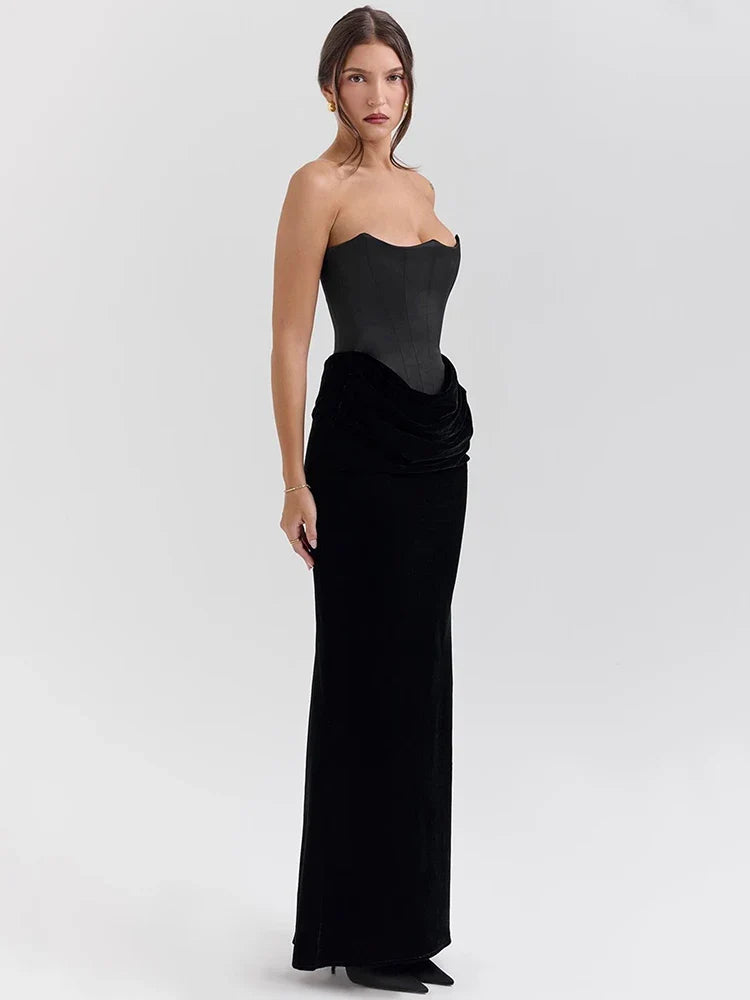 Pomona | Glamourös Stropplös Off-Shoulder Klänning För Särskilda Tillfällen 4