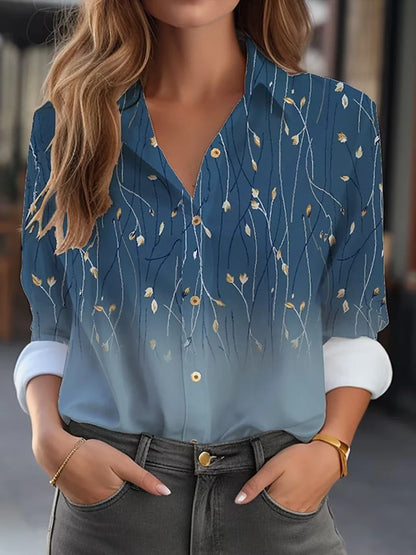 Regine | Elegant Blommig Blus – Andningsbart Tyg För Varje Tillfälle 4