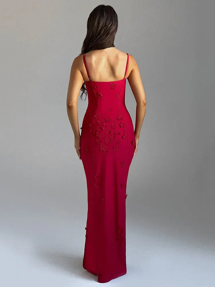 Petronella | Eleganta 3D-Blommaklänning – Perfekt För Bröllop Och Galor 3