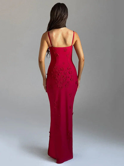 Petronella | Eleganta 3D-Blommaklänning – Perfekt För Bröllop Och Galor 3