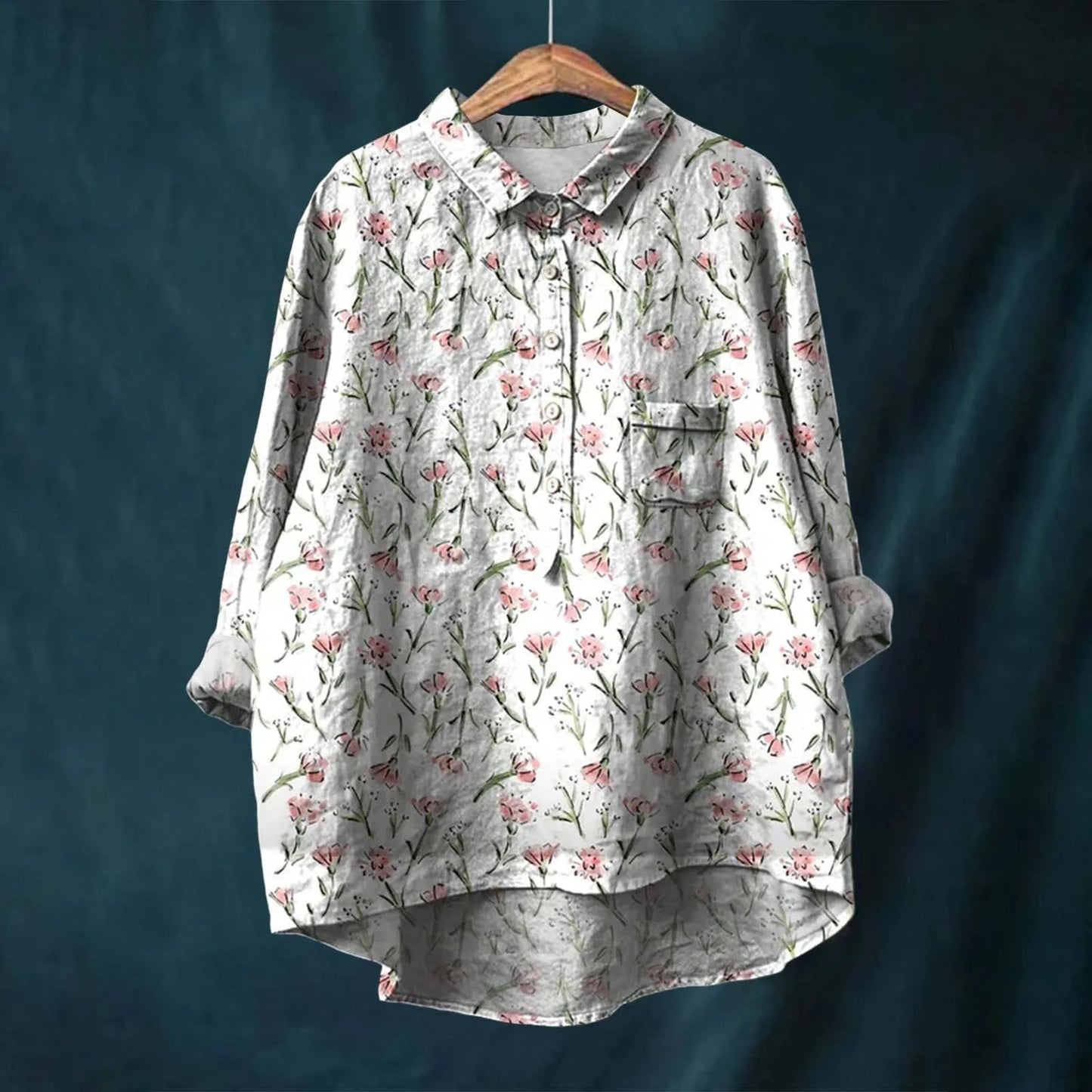 Amailia | Elegant Vit Blus – Tidlös Stil Och Komfort 3