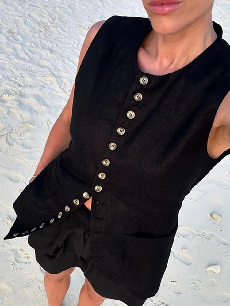 Sindie | Elegant Väst Dam – Mångsidig Stil och Chic Look 2