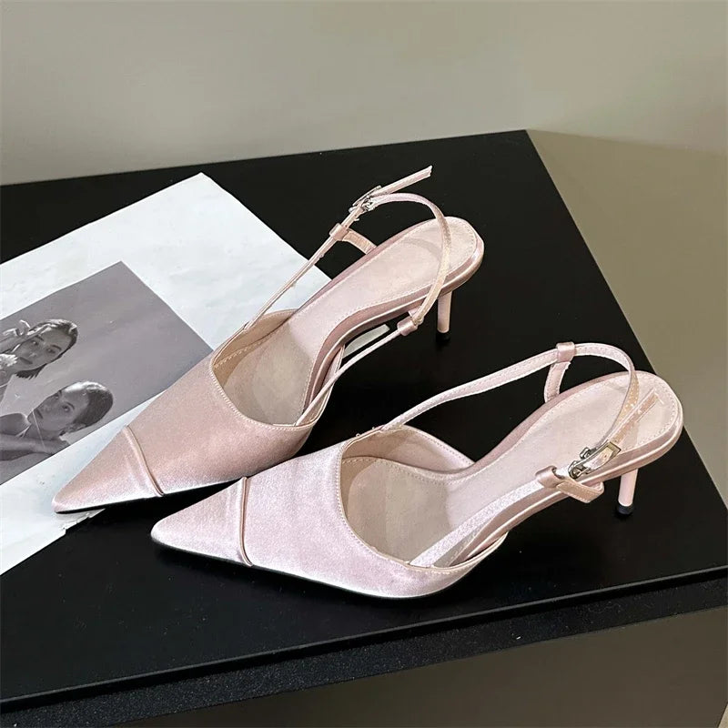 Philomena | Eleganta Sandaler Dam – Satin Spännband För Stil Och Komfort 5