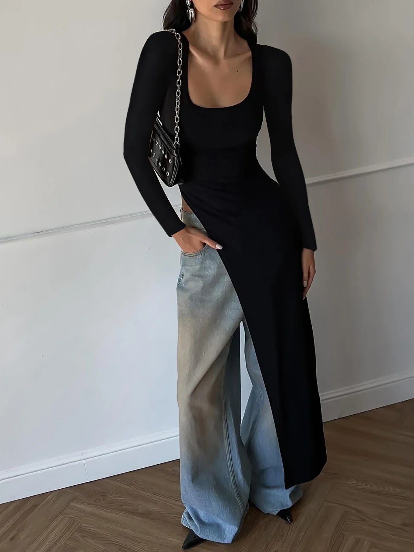 Lorelei | Elegant Damklänning – Oregelbunden Nederkant För Fest Och Bröllop 6