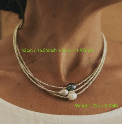 Anna | Äkta Vintage Pärlhalsband Dam med Sötvattenpärlor för Tidlös Elegans-3