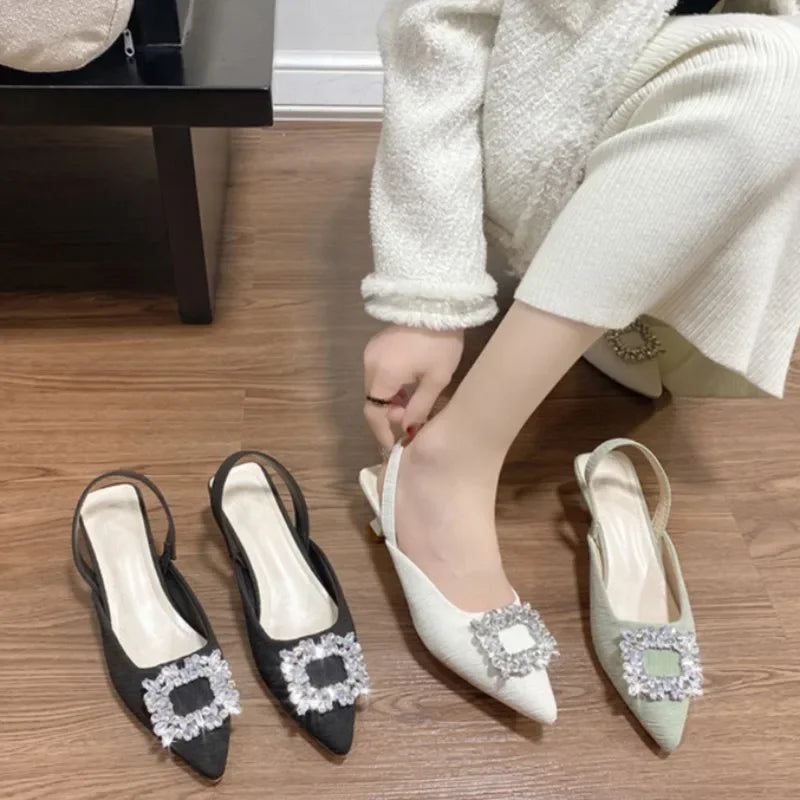 Lillian | Glamourösa Klacksandaler – Rhinestone Och Paljetter 2