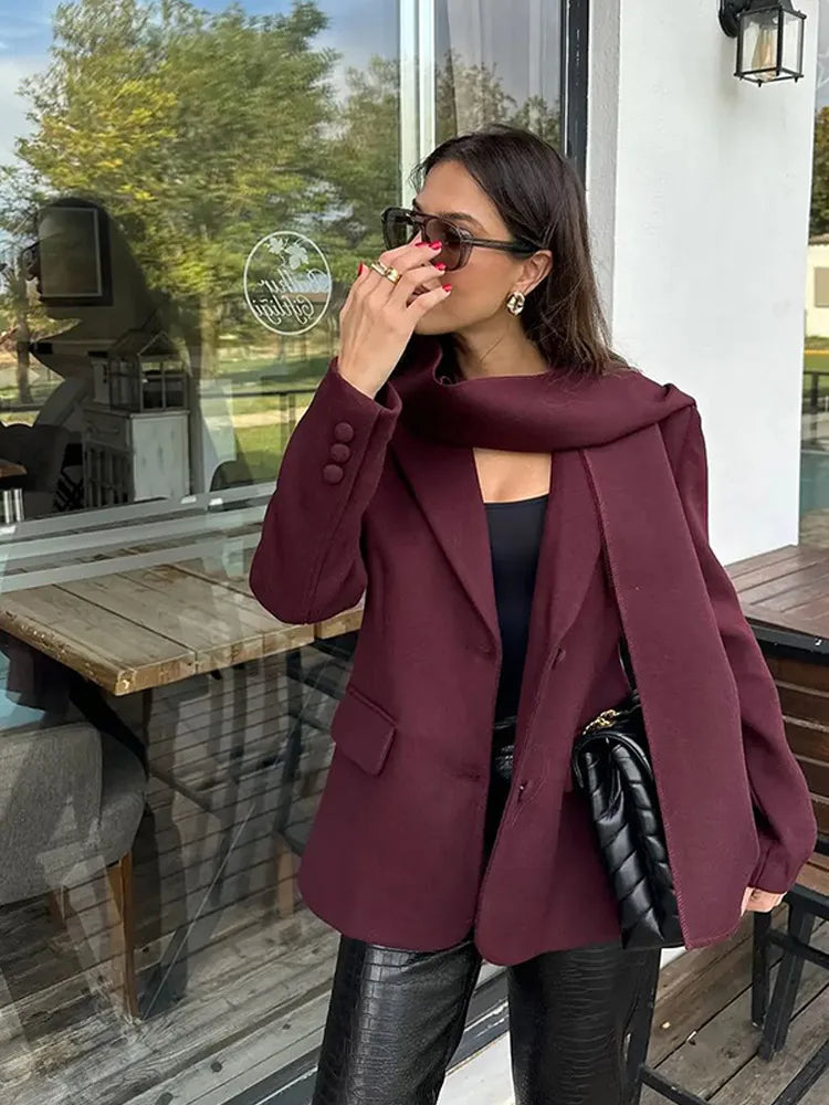 ESME | Elegant Stickad Halsduk – Ullblandning För Kalla Dagar 3