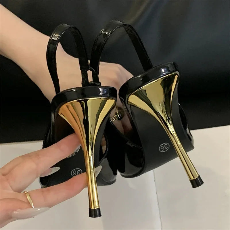 Harriet | Glamorösa Pumps Sandaler – Diamantdetaljer För Eleganta Tillfällen 6