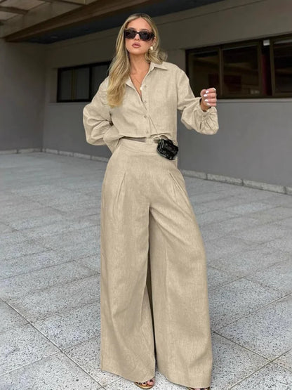 Elena | Elegant Linnekostym Herr – Kaki för Stil och Komfort 4
