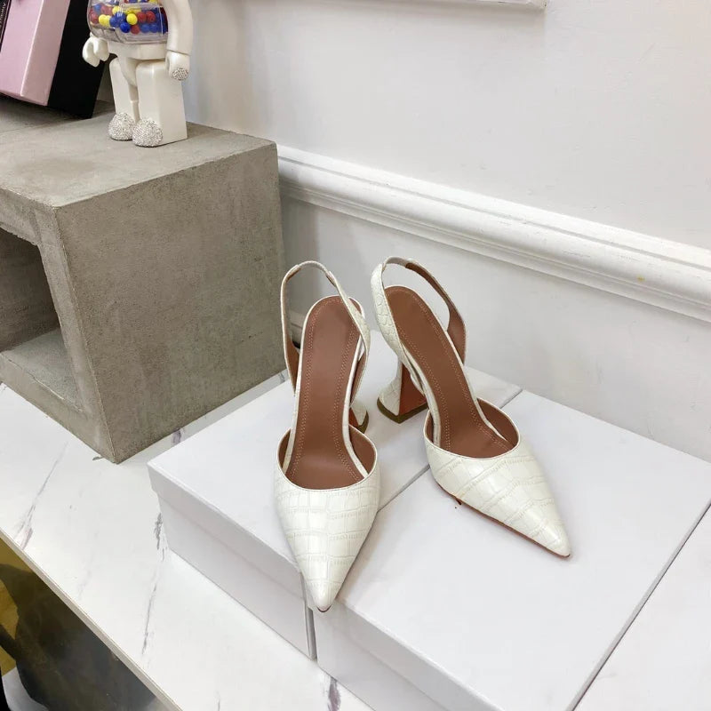 Myriames | Höga Klackar – Krokodilläder För Elegant Stil och Komfort 2