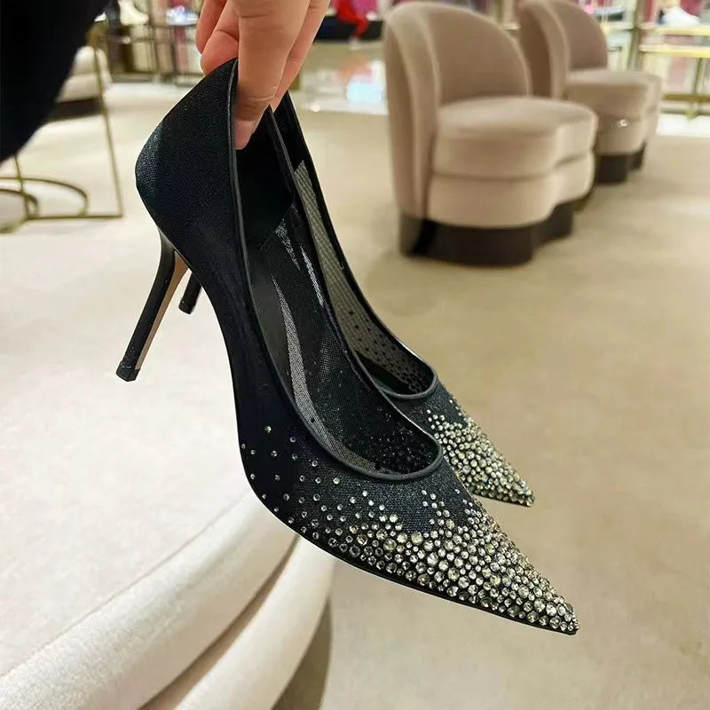 Martha | Eleganta Stilettklackar – Strass Och Andningsdesign För Komfort Och Stil 5
