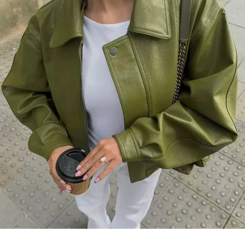 Penny | Tidlös Läderjacka Dam – Vintage Stil 4
