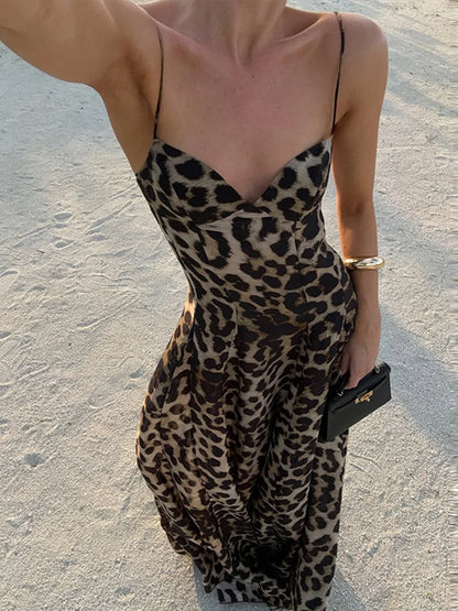 Gabina | Festlig Leopard A-linje Klänning Dam För Bröllop 2