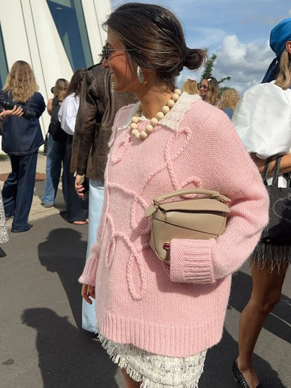 Kath | Elegant Stickad Tröja Dam – Komfort och Stil 6