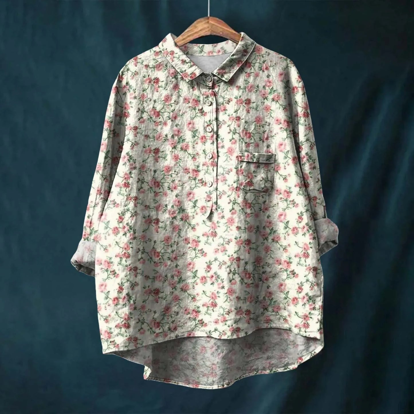 Amailia | Elegant Vit Blus – Tidlös Stil Och Komfort 6