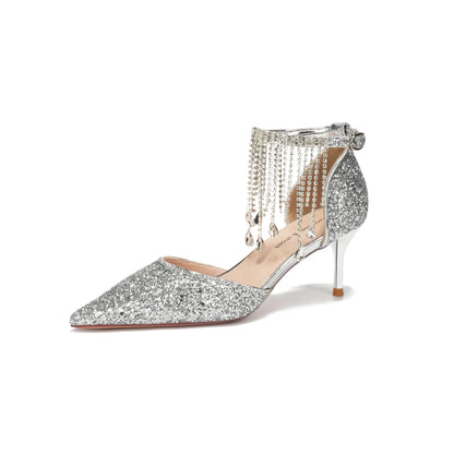 Marcel | Eleganta Högklackade Skor – Glitter Strass För Festliga Tillfällen 9