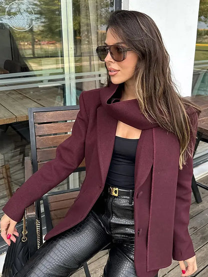 ESME | Elegant Stickad Halsduk – Ullblandning För Kalla Dagar 4