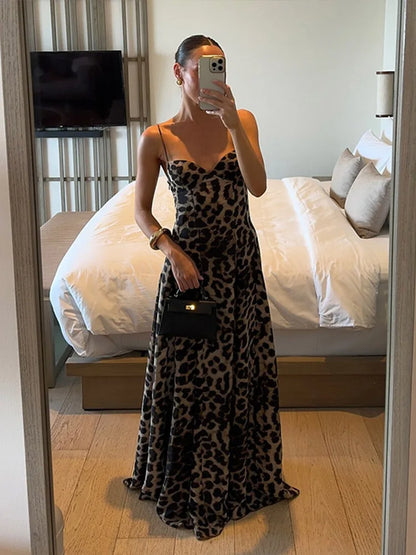 Gabina | Festlig Leopard A-linje Klänning Dam För Bröllop 6