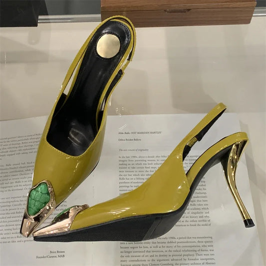 Harriet | Glamorösa Pumps Sandaler – Diamantdetaljer För Eleganta Tillfällen 1