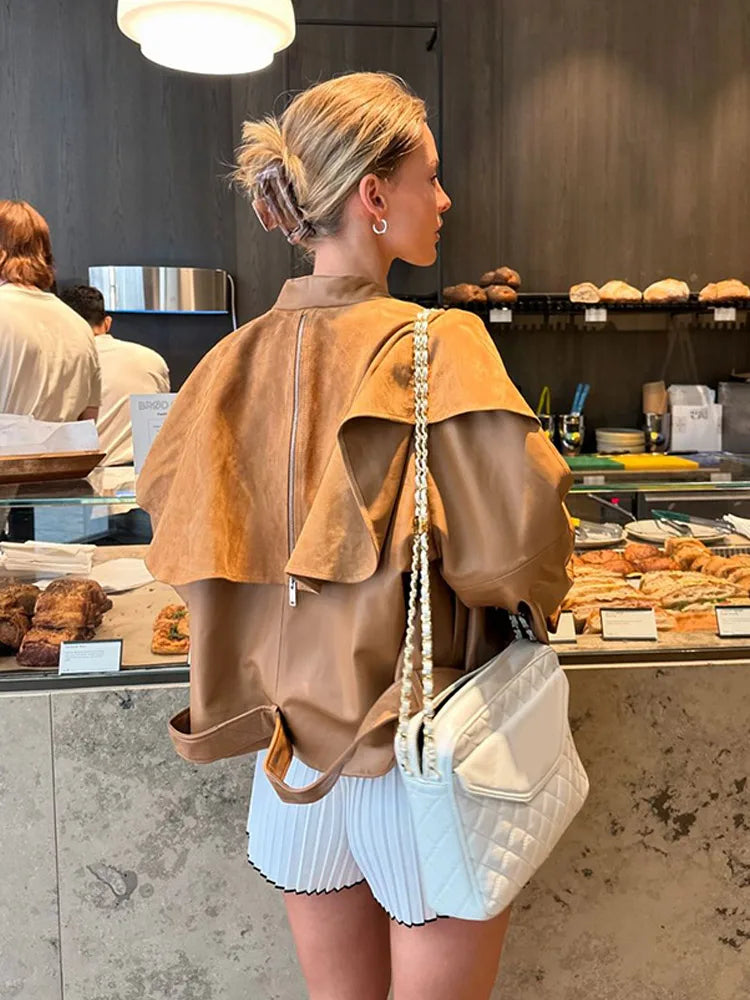 Erine | Elegant Skinnjacka Dam – Modern Design i Högkvalitativt Läder 2
