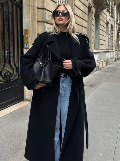 Natalia | Chic Bälteskappa – Elegant Silhuett och Avslappnad Passform för Vardagsbruk 2