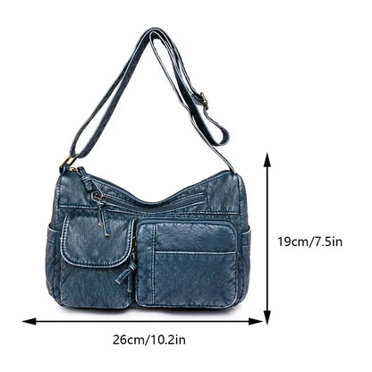 Sophie | Vintage Läder Crossbody Väska – Tidlös Elegans och Praktisk Funktionalitet 5