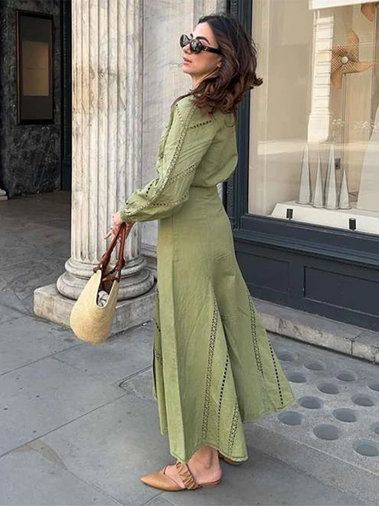 Kourtney | Elegant Midikjoluppsättning – Chic Design För Vardags Och Fest 4