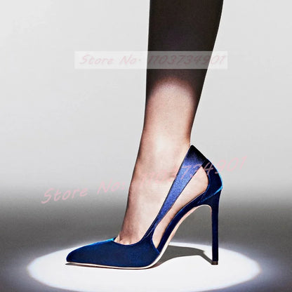 Marianna | Eleganta Flock Slip-On Stilettos För Stil Och Komfort 3