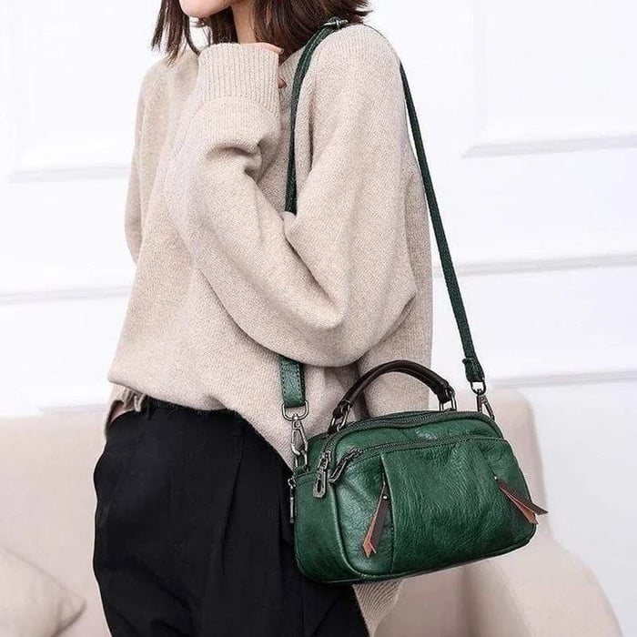 Anneliese | Elegant Crossbody Väska – Vegansk Läder Med Flera Fickor 4