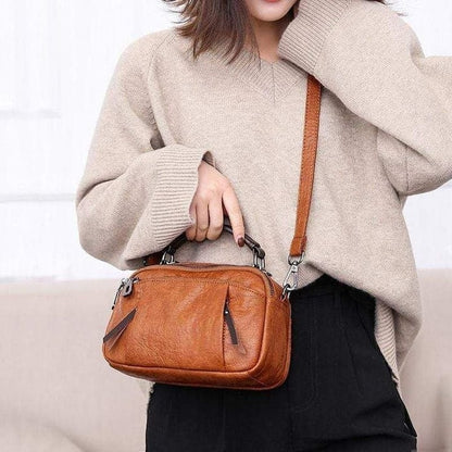 Anneliese | Elegant Crossbody Väska – Vegansk Läder Med Flera Fickor 2