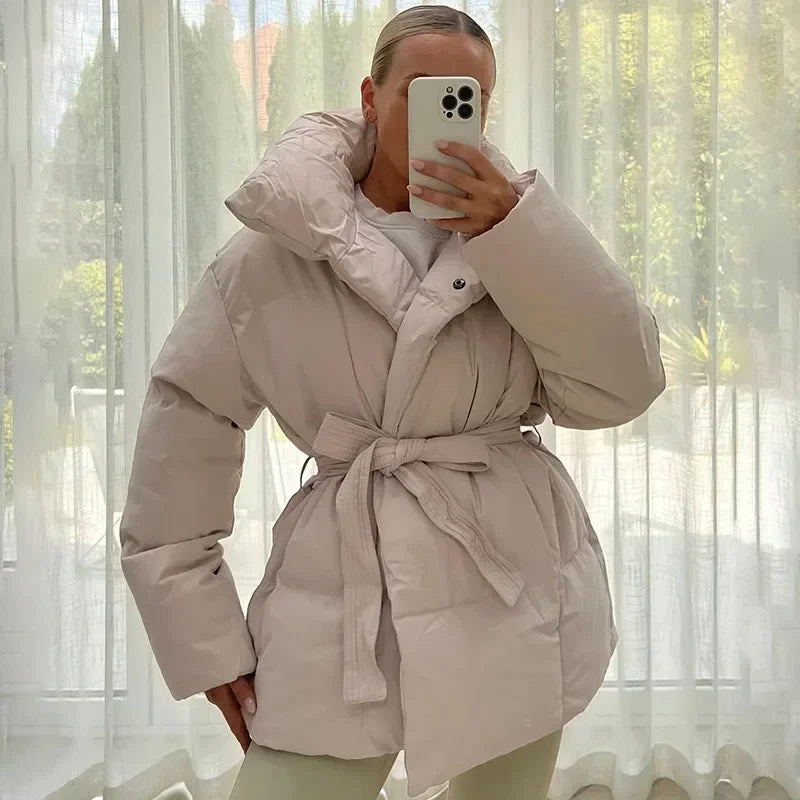 Veronica | Elegant Lång Vinterjacka Dam För Komfort Och Stil 8