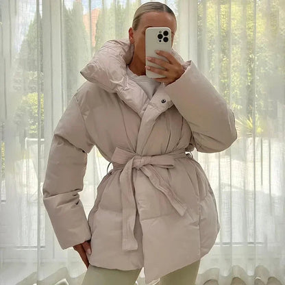 Veronica | Elegant Lång Vinterjacka Dam För Komfort Och Stil 8