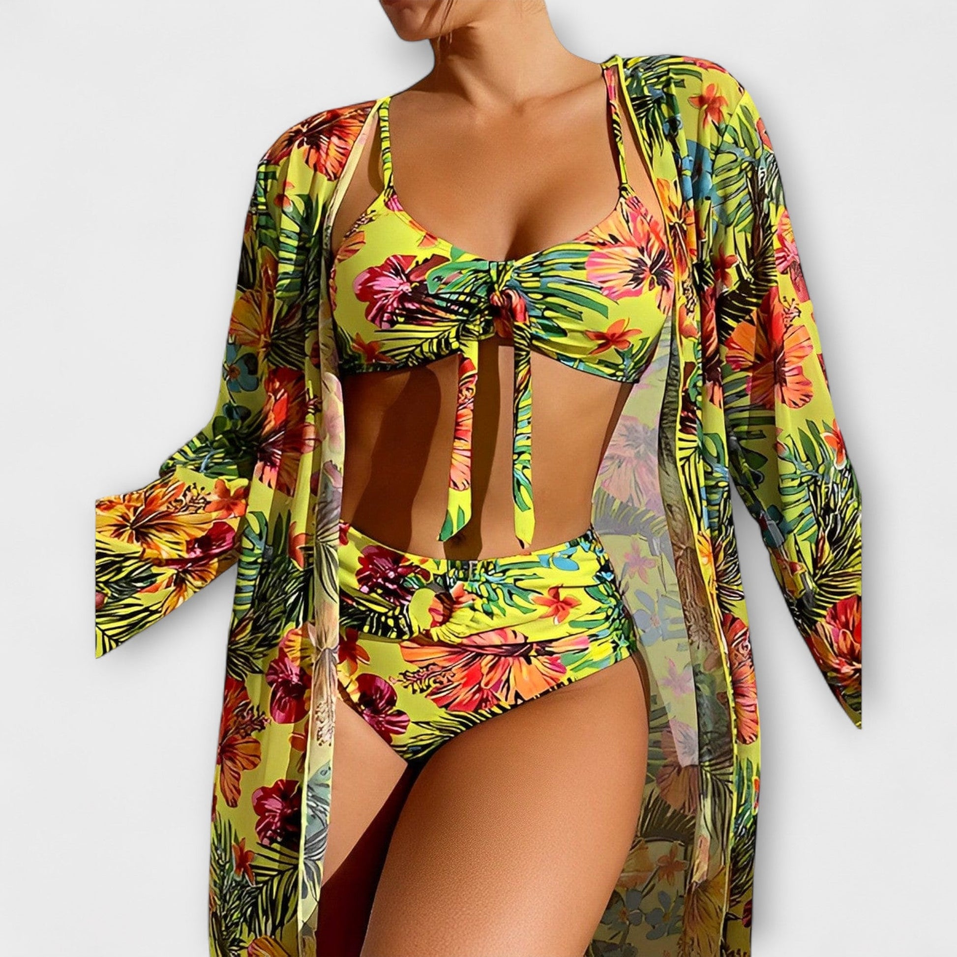 Variant image for Luna | Elegant Bikini Set För Kvinnor Med Djup V-Hals Och Halterneck-6