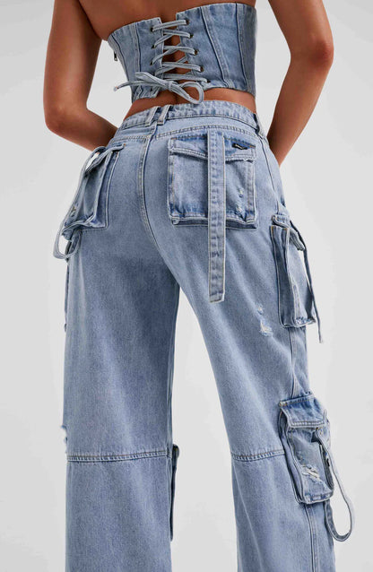 Zola | Trendiga Denimbyxor – Komfortabel Passform och Tidlös Design 5