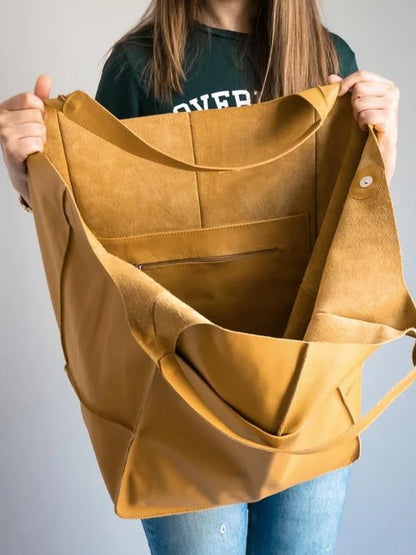 Cornelia | Rymlig Tote Väska – Vegan Läder För Eleganta Kvinnor 12