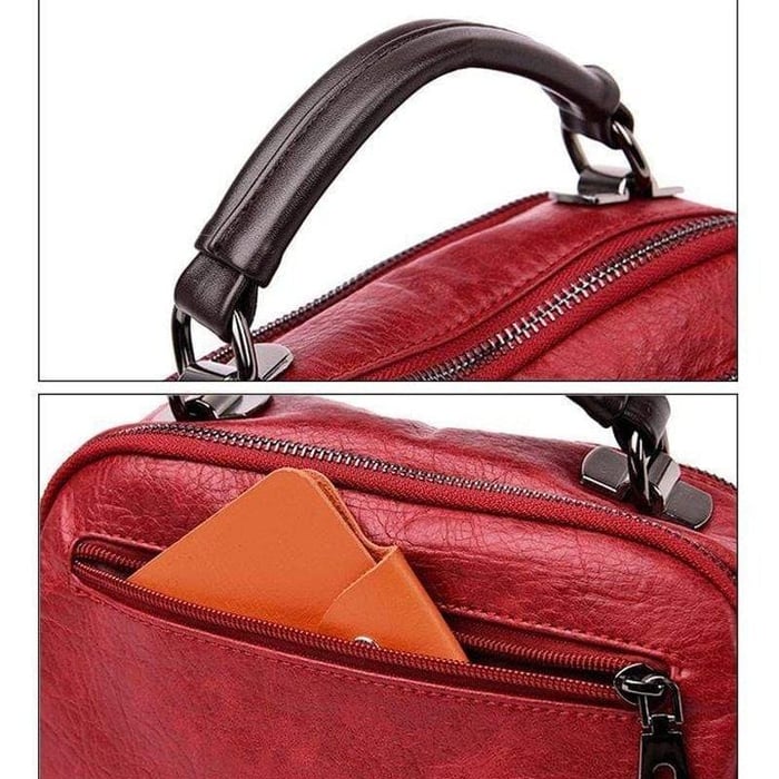 Anneliese | Elegant Crossbody Väska – Vegansk Läder Med Flera Fickor 12
