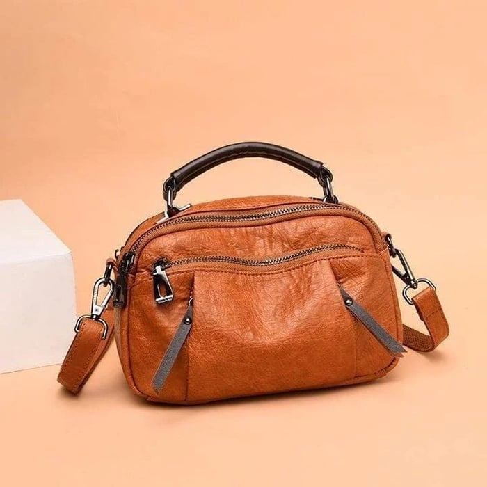 Anneliese | Elegant Crossbody Väska – Vegansk Läder Med Flera Fickor 7