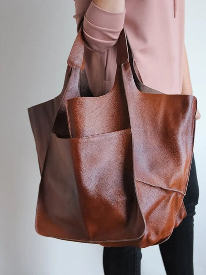Cornelia | Rymlig Tote Väska – Vegan Läder För Eleganta Kvinnor 17