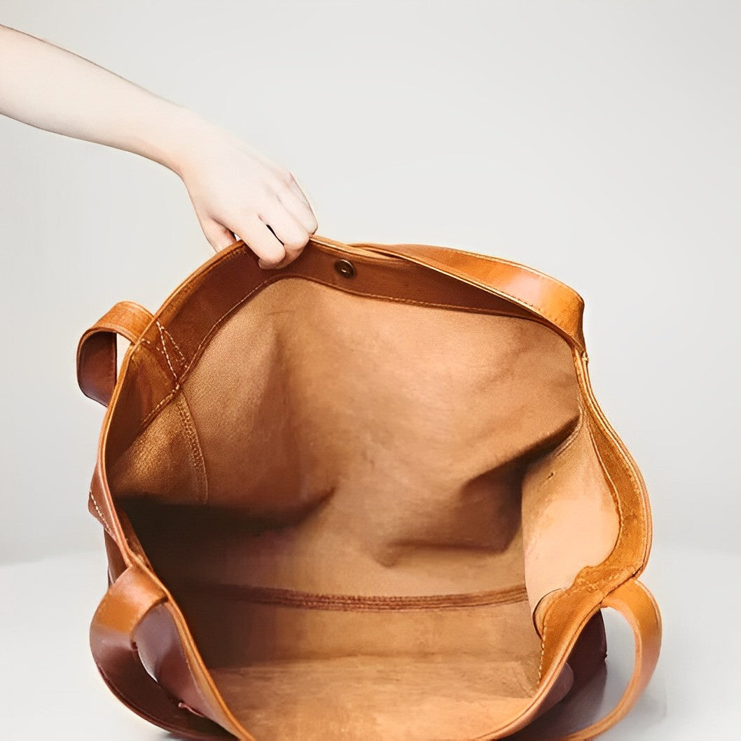 Hennie | Dam Axelväska – Tidlös Vintage Läder för Elegant Stil 3