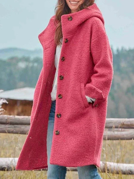 Dam Kappa Grå Storlek M Polyester - Vinterkappa Dam för Elegant och Mysig Stil-2