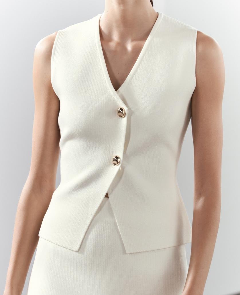 Nela | Elegant Ärmlös Gilet – För Mångsidig Styling och Komfort 3