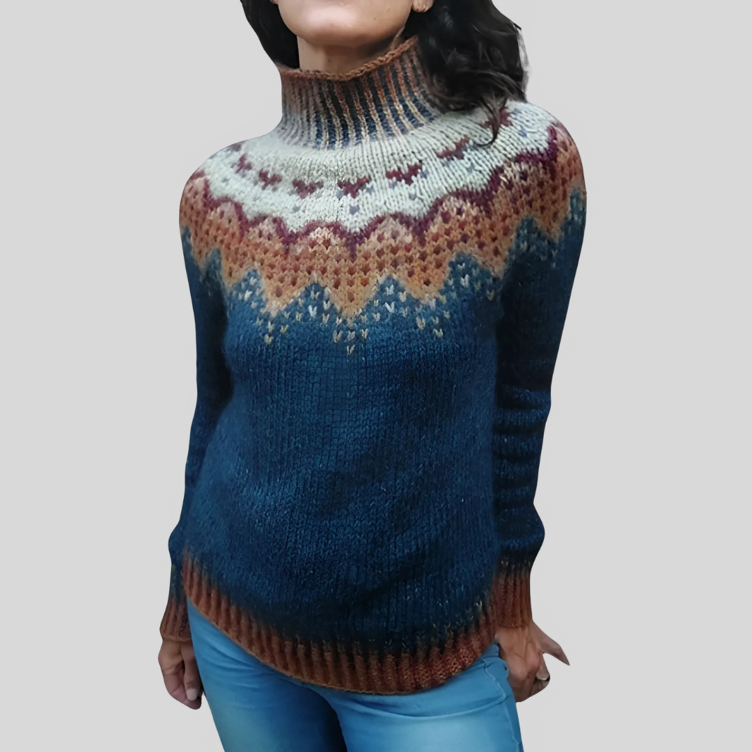Variant image for Lucia | Elegant Stickad Tröja Dam För Kalla Dagar, Mjuk Och Miljövänlig-2