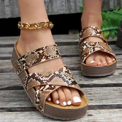 Martine | Orthopädische Ledersandalen