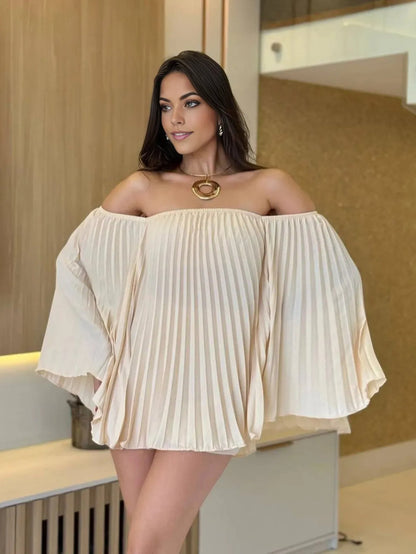 Angela | Elegant Bandeau Topp – Lätt Chiffong För Chic Sommarlook 1