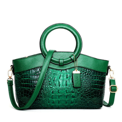 Talisa | Elegant Svart Handväska Dam – Krok-Embossed Veganskt Läder 21