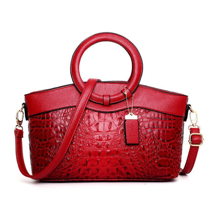 Talisa | Elegant Svart Handväska Dam – Krok-Embossed Veganskt Läder 19